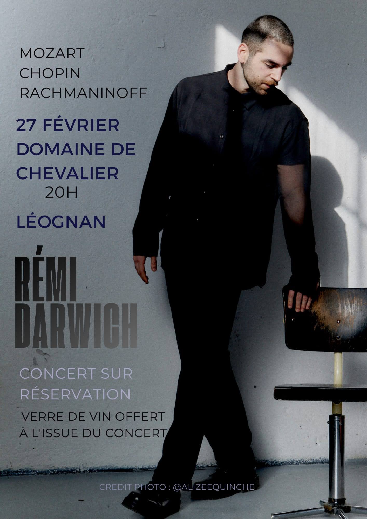 Récital de piano – Rémi Darwich Domaine de Chevalier