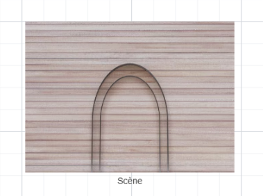 Stage pictogram for performance hall seating chart, Billettera