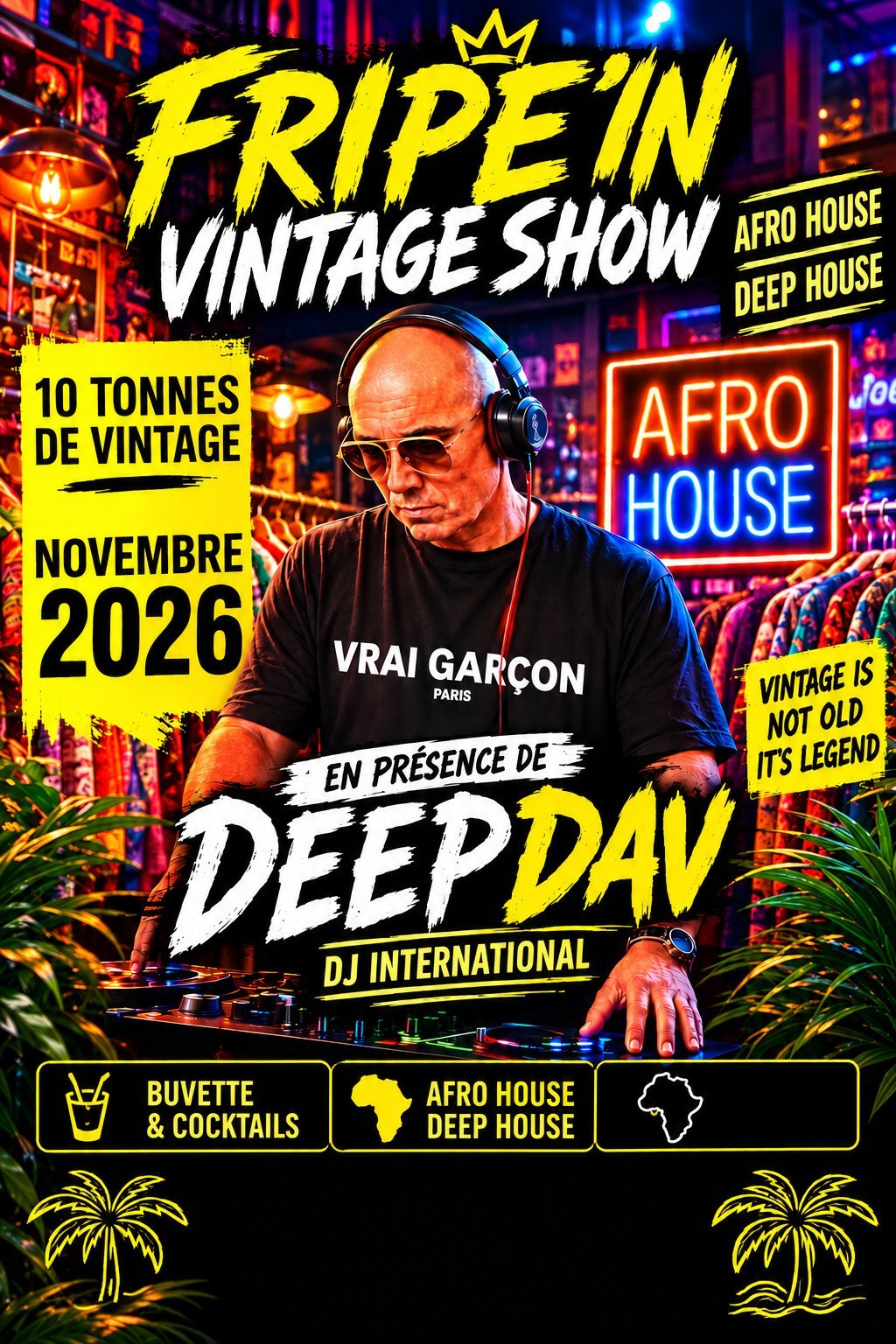 FRIPIN SHOW VINTAGE DEEPDAV HOUSE MUSIC — 14 November 2026 — Castelnau-le-Lez