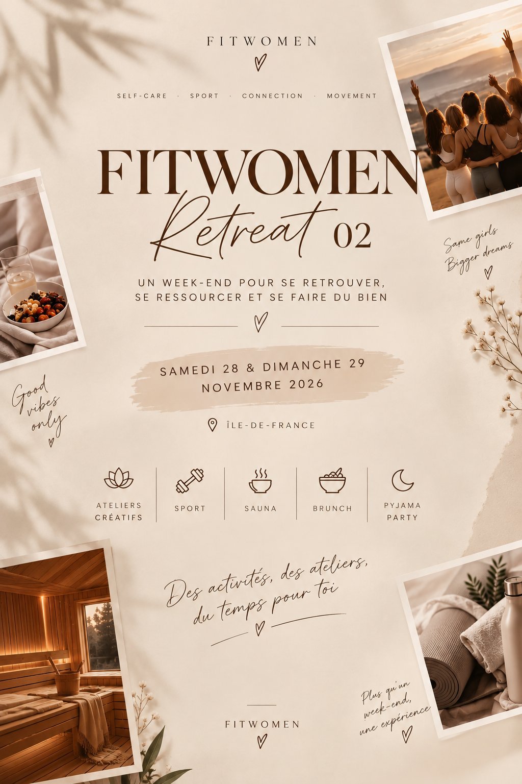 LA FITWOMEN RETREAT — 28 noviembre 2026 — Saint-Prix