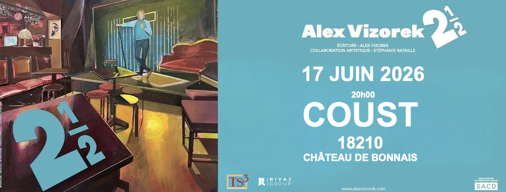 Alex Vizorek le 17/06/26 à Coust