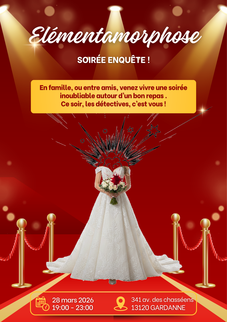 Merci pour le Crime vous présente : "Elémentamorphose"