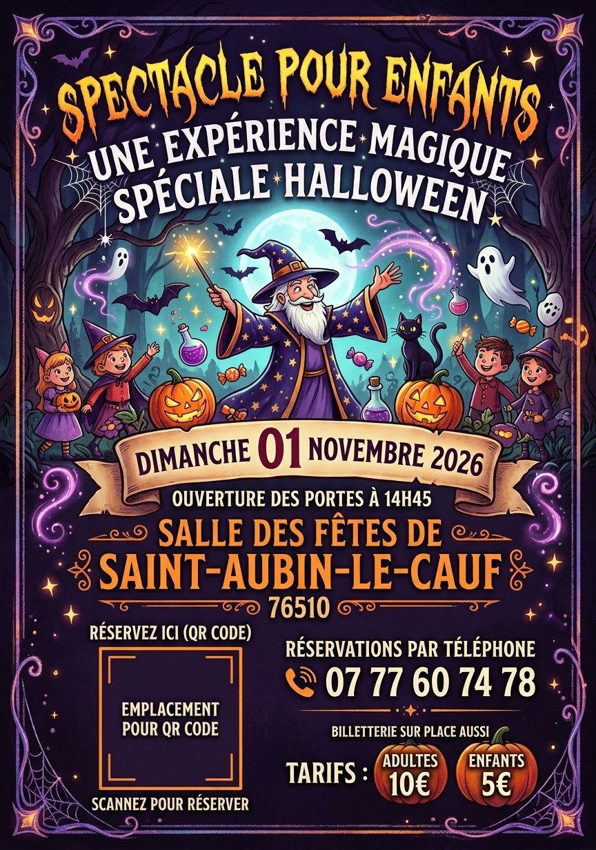 Spectacle enfant - expérience magique — 01 November 2026