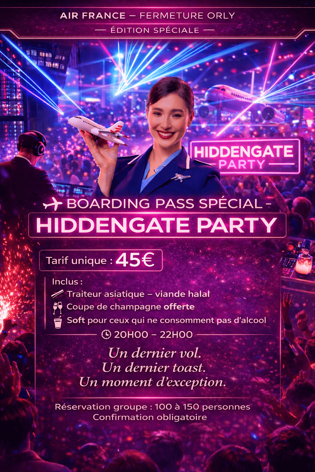 HiddenGate Party | Fermeture ORLY - Air France (Edition spéciale)