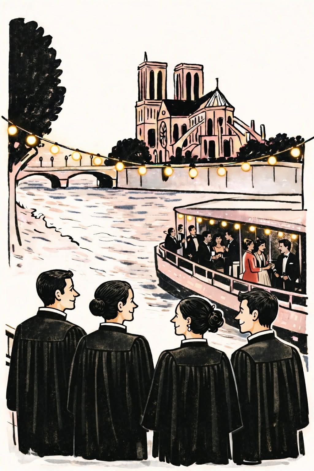 Soirée de remise de prix de l'association Lysias Sceaux 2026 sur la péniche la Nouvelle Seine - Image de l'événement