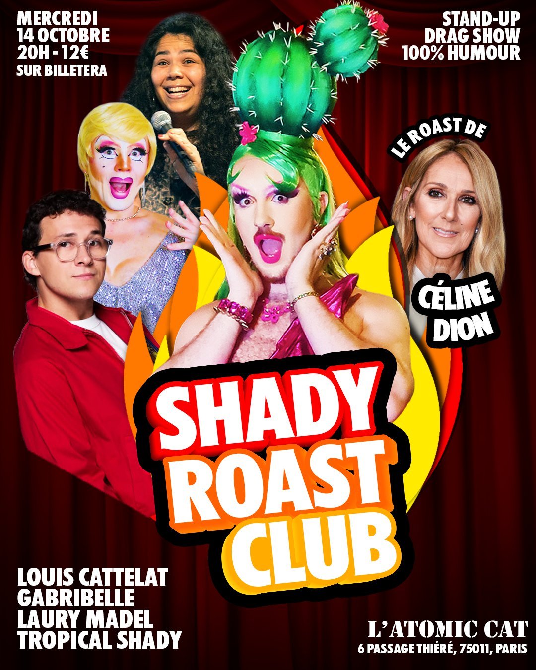 Shady Roast Club #6 - Le Roast de Céline Dion — 14 Oktober 2026 — Paris