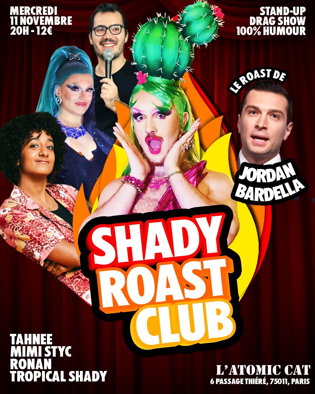 Shady Roast Club #7 - Le Roast de Jordan Bardella 🔥 — 11 November 2026 — Paris