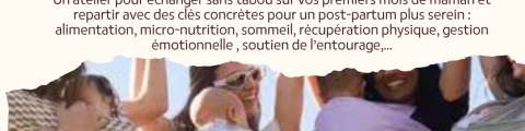 Atelier Les clés d’un  post-partum serein - Papote Cantine