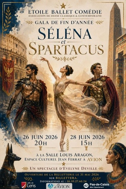 Gala de fin d’année : Séléna et Spartacus — 28 Juni 2026 — Avion