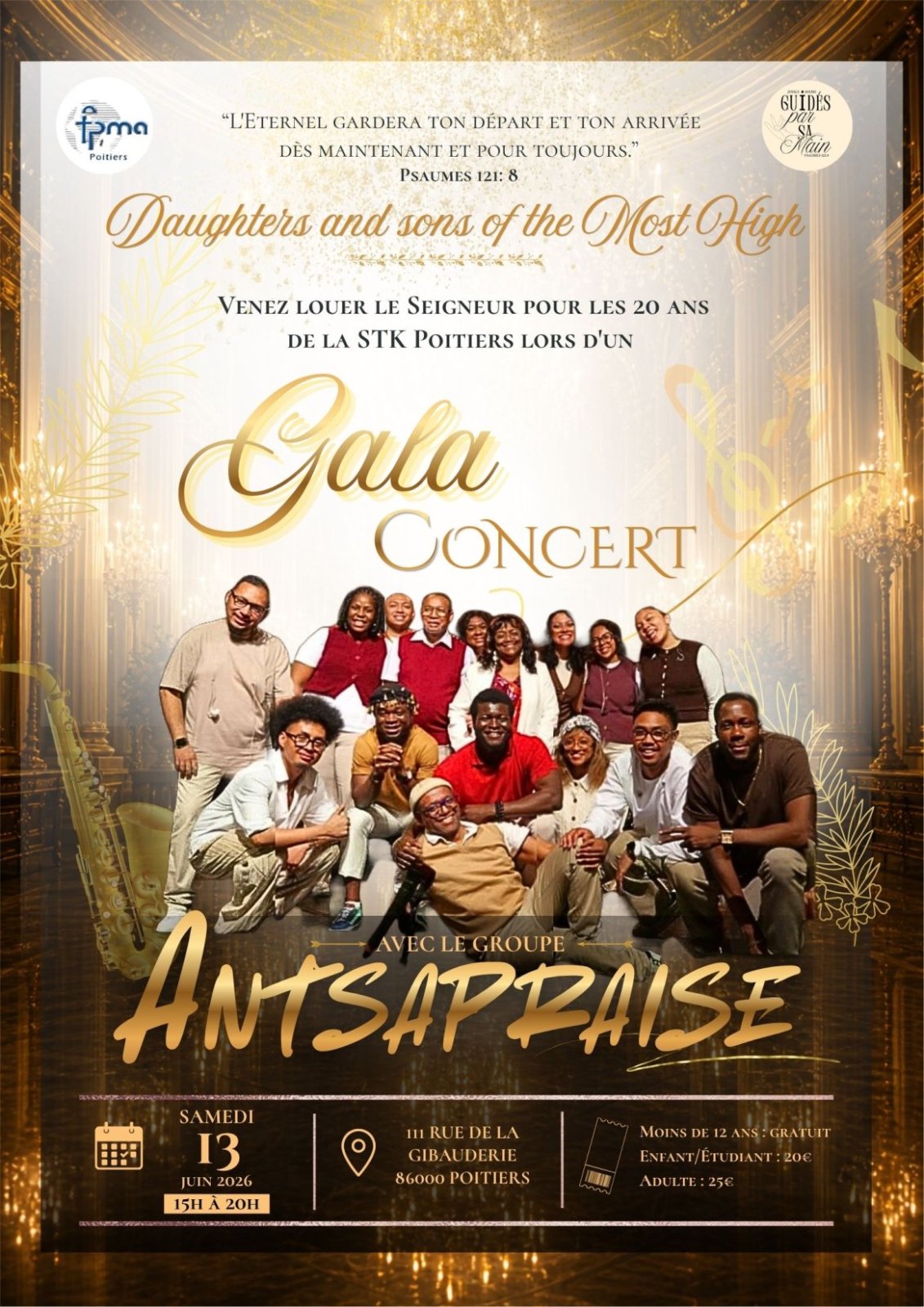Gala Concert avec AntsaPraise — 13 June 2026 — Poitiers