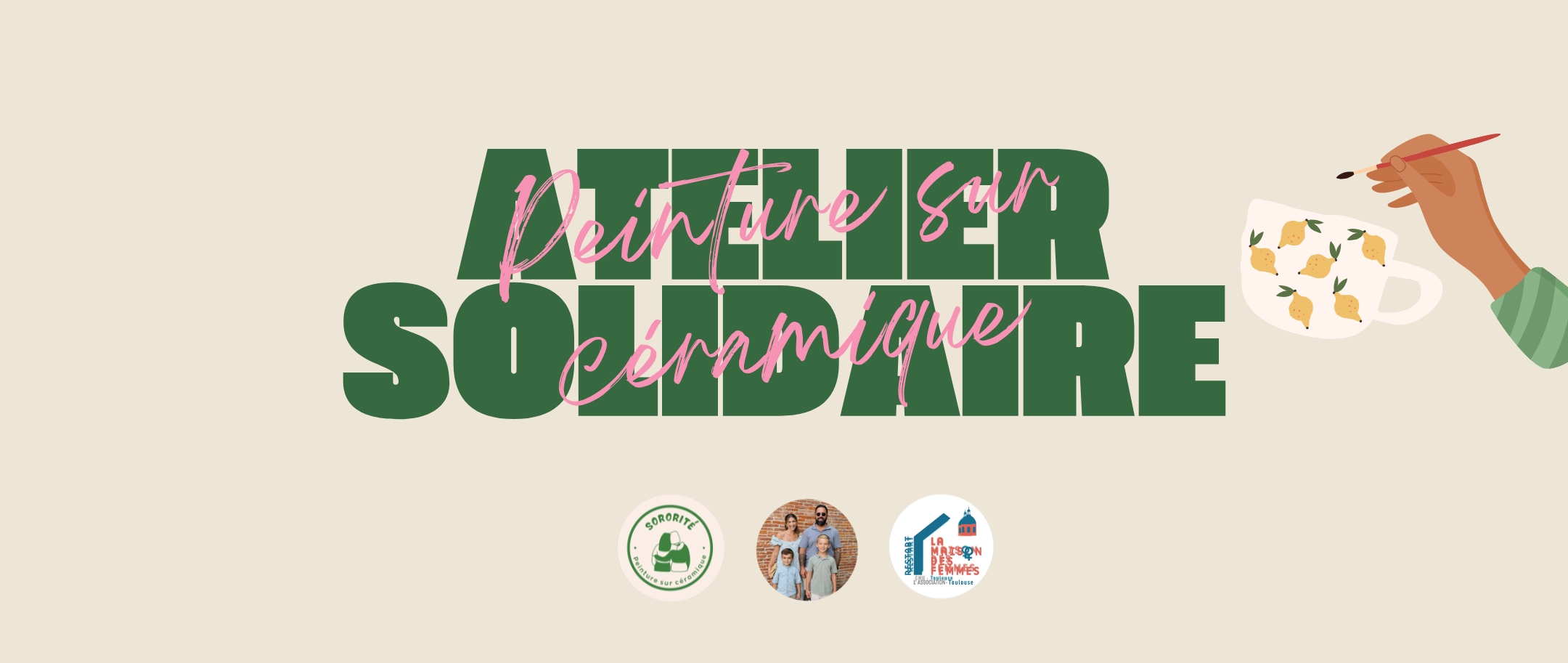 ATELIER SOLIDAIRE - Peinture sur Céramique - Imagen del evento