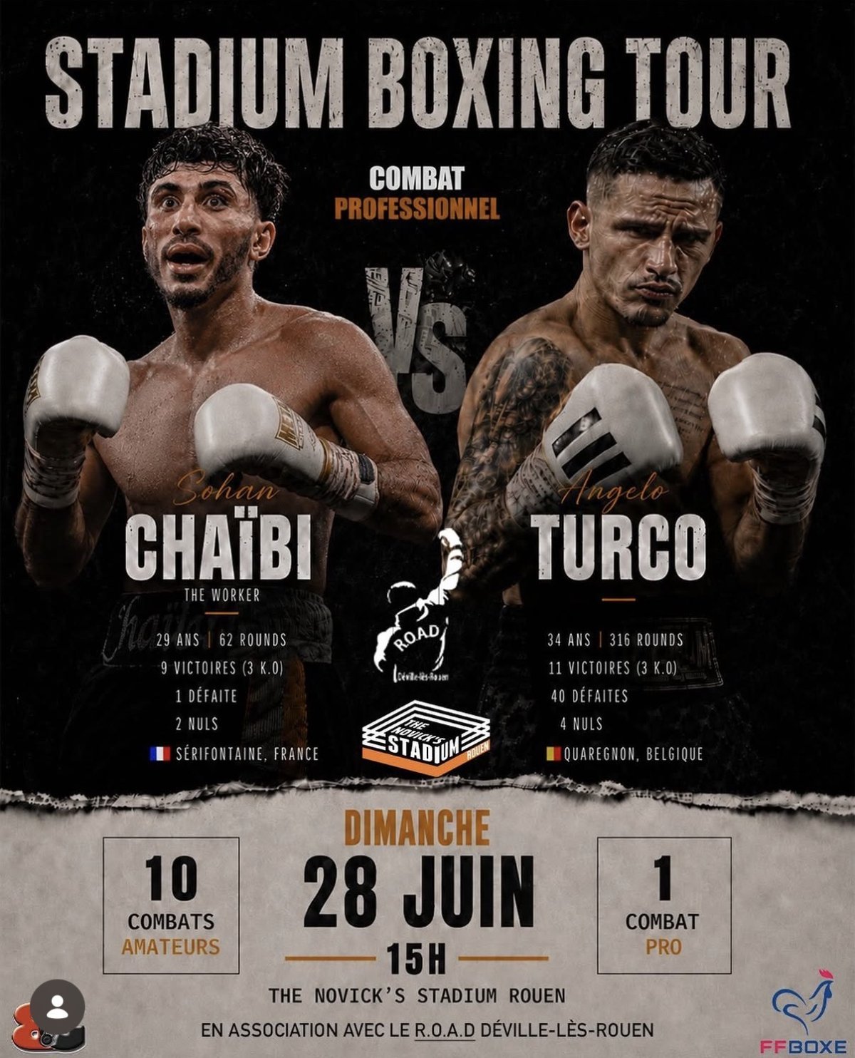 stadium boxing tour — 28 juin 2026