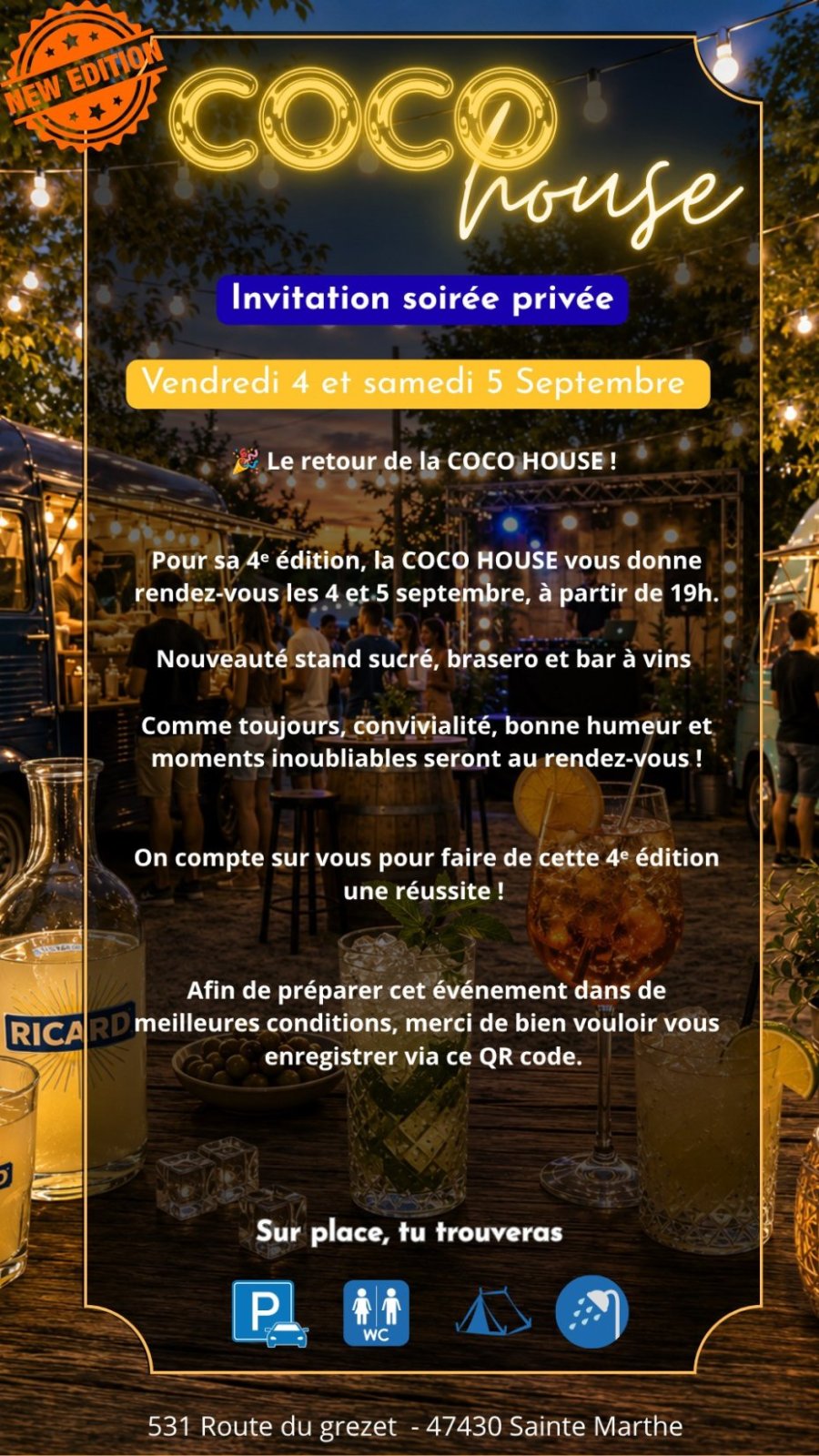 COCO HOUSE 2026 vendredi — 04 September 2026