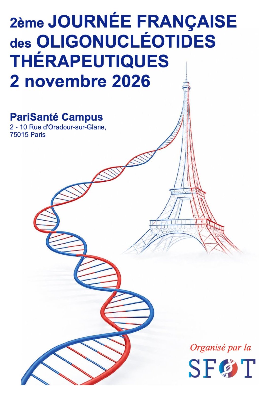 2ème Journée Française des Oligonucléotides Thérapeutiques | SFOT — 02 novembre 2026